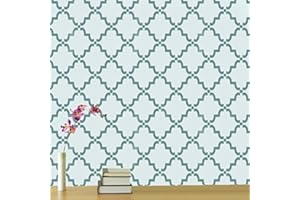 IDEAL STENCILS Moroccan Rabat pattern stencil for home wall decor painting and art craft (MEDIUM)