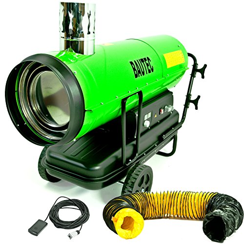 Preisvergleich Produktbild BAUTEC Ölheizer 50 kW indirekte Heizkanone Heizgerät Dieselheizer mit Kamin