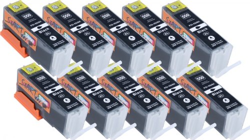 Start – 10 XL Ersatz Chip Patronen kompatibel zu Canon PGI-550BK PGI-550PGBK XL Schwarz, PGI 550 PG BK für Canon Pixma iP7250, iP8750, iX6850, MG5450, MG5550, MG6350, MG6450, MG7150, MX725, MX925