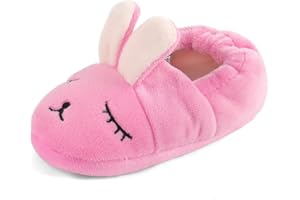 LACOFIA Pantuflas Peluche de Invierno para niña o niño Zapatillas de casa de Conejo