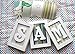LETTER S - Individually Framed Baby Letters - with Blue, Pink and Green Backgrounds included for Free