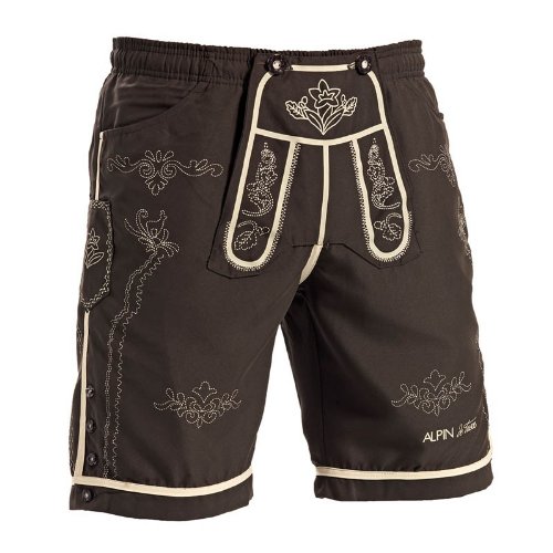 ALPIN de luxe Herren Lederhosen Badehose