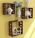 Home Sparkle Sh682 Wall Shelf, Set of 3 (Lacquer Finish, Brown) RS.749.00