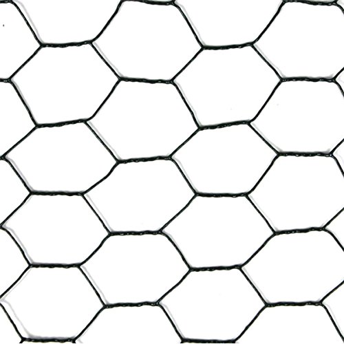 Sechseckgeflecht 1,2m x 25m – Maschung: 25mm; Hasendraht Kaninchendraht Maschendraht verzinkt & grün beschichtet - 2