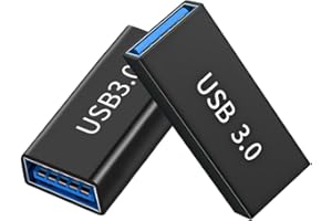 Mepsies USB-A 3.0 to USB-A 3.0 Adapter (Pack of 2), USB 3.0 Female to Female Adapter for Connecting Two USB Cables to Extend
