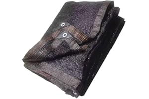 MRCHEN Schattennetz, Schattiernetz mit ösen, Schattierungsnetz Mehr als 85% Shading Rate, Schattiernetz, 20-Stiche Sonnenschutz Netz für Gewächshaus/Außen/Hof/Balkon/Carport Etc(Schwarz 2x6m)