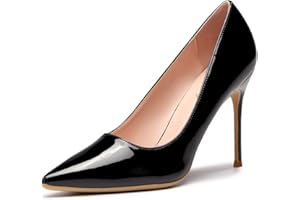 Zhabtuc Scarpe Décolleté Donna Tacco a Spillo 10CM Sexy a Punta Alto Tacco Vestito alla Moda Stiletto