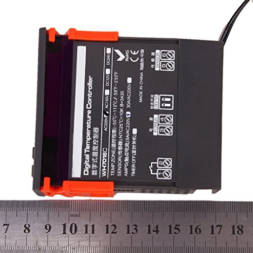 4 Stellige LCD Anzeigen Digital Temperaturregler WH7016C - 4