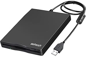 aelrsoch Unidad de disquete externa, unidad de disquete USB, unidad de disquete USB, unidad de disquete externa 3.5, unidad de disquete de 1,44 MB/2 HD, para Win 2000/7/8/10/11, etc