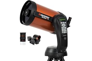 Celestron 11069 NexStar 8SE Computerised Schmidt-Cassegrain Telescope with Fully Automated Mount, SkyAlign Technology and XLT Coating, Black/Orange