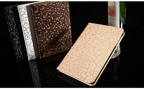 fenrad Luxus PU Leder Smart Case Cover Schutzhülle Schutz Tasche Hülle Etui Hüllen für Apple ipad 6 / ipad air 2 mit Ständer und Auto Sleep & Wake up Funktion + Displayschutzfolie und Eingabestift (Stylus Pen) – Gold - 6