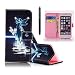 Produktbild MUTOUREN Brieftasche/Schutzhülle/Handyhülle/Ledertasche PU Leder-Samsung Galaxy S5 Hülle mit Diamant Bling Shining Glitzer Book Style Wallet Card Slot Handytasche [Kratzfeste, Scratch-Resistant]Flip Case Cover + Weich Silikon TPU Innere Stoßfest Stoßdämpfend Fallschutz mit Prägung Engel Muster + 1x Metall Eingabestift