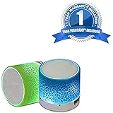 Shaarq Smart LED Light Crack Mini Wireless Blue-Tooth Speaker Portable Blue-Tooth Stereo Speaker Support TF Card/USB Flash Drive/FM