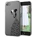 Produktbild GrandEver Hülle für Apple iPhone 8 Transparent Weiche Silikon Handyhülle Gel TPU Bumper Durchsichtig Schutzhülle mit Lieblich Schmetterlings Mädchen Muster Rückschale Klar Handytasche Anti-Kratzer Ultra Slim Rückseite Soft Case Cover