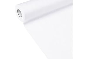 WELTRXE Vlies Tischläufer, Tischband aus Vliesstoff zur Dekoration, 28cm × 10m Weiß Tischdeko in Rolle, Edle Bunte Dekoration für Party Hochzeit Deko auch als Geschenkband für Festival Neujahr