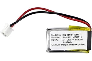 CAMERON SINO CS-BCT110BT Batteries 90mAh Compatible avec [Logisty] D51-31, GB-D5141, GB-D5142, L5141, L5142, Logisty-Diagral-Hager D5130GB, Logisty-Diagral-Hager D5131GB, S660-22e, pour [DAITEM] D5130GB, D5131, D