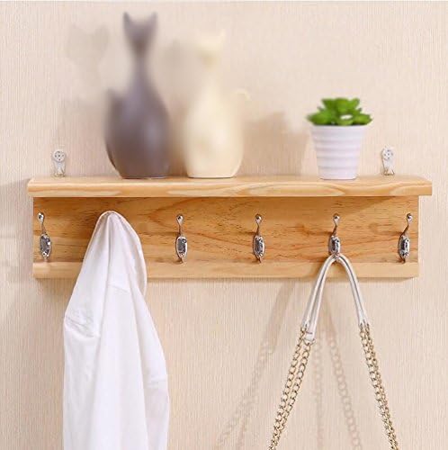 Wood Door Hook / Shelf / Wall Mount Bedroom Coat Hook / Bathroom Wall Hangers / Wood Wall Coat Hooks / Premium Hook Design / Three Sizes Optional Coat Hook / (40/60/80*15cm) ( Size : 60*15cm )