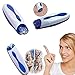 Produktbild Augenbrauen Gesicht epilierer epil damen männer Wiederaufladbarer elektrischer Mehrzweck-Epilierer für Frauen, Trimmer zur Entfernung von Gesichtshaaren Für Lippen, Kinn, Knie, Wangen, Zehen,Blue
