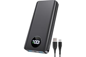 Power Bank 20000mAh, FAHEFANA 22.5W Schnelllade Power Bank PD3.0 & QC4.0 Schnelles Aufladen USB C Externer Akku mit LED Display, 3 Ausgänge 3 Eingänge Kompatibel mit iPhone, Samsung, Huawei etc