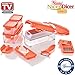 Produktbild Genius Nicer Dicer Smart | 15 Teile | Neon-Orange | Alles-Schneider | Obst- und Gemüseschneider