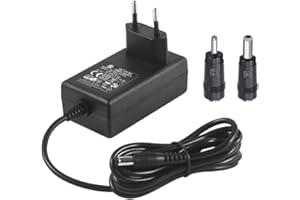 SECURITY-01 Adattatore di alimentazione da AC a DC 18V 1A, spina 5,5 mm x 2,1 mm, adatto a radio, altoparlanti e sound bar Logitech da 18 Vdc (NON per trapano e batteria)