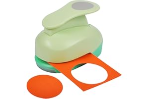 UCEC Perforadora Papel Circulo 5 CM, Troqueladora Redonda XL, para Proyectos DIY, Scrapbooking, Creación de Tarjetas y Más