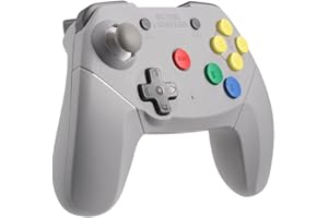Retro Fighters Brawler64 Wireless Edition Controller for Nintendo 64 (Grey)