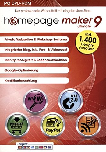 Preisvergleich Produktbild homepage maker 9 Ultimate