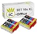 Produktbild 10 Druckerpatronen Set kompatibel für Epson 33XL 33 XL Drucker Expression Premium XP-530 XP-540 XP-630 XP-635 XP-640 XP-645 XP-830 XP-900 XP-7100 Series T3351 T3361 T3362 T3363 T3364 Druckerpatrone