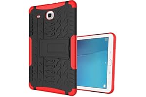 XITODA Funda para Samsung Galaxy Tab E 9.6 de 9,6 pulgadas, diseño híbrido de armadura con soporte de silicona TPU y carcasa trasera de policarbonato para Samsung Galaxy Tab E 9,6 pulgadas