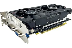 QTHREE GTX 750 4GB 128-bit Scheda Grafica, HDMI, VGA, DVI, basso profilo, Grafikkarten PC, Computer GPU, Low Power, PCI Express x16, DirectX 12