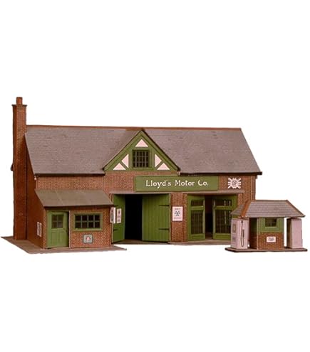 1:87 Scale Collectible Model Cars & Trucks OO Gauge (1:76 Scale) Low Relief Industrial Buildings Card Kit - Pack Of 5 Realistic Model Structures For - Foto 6