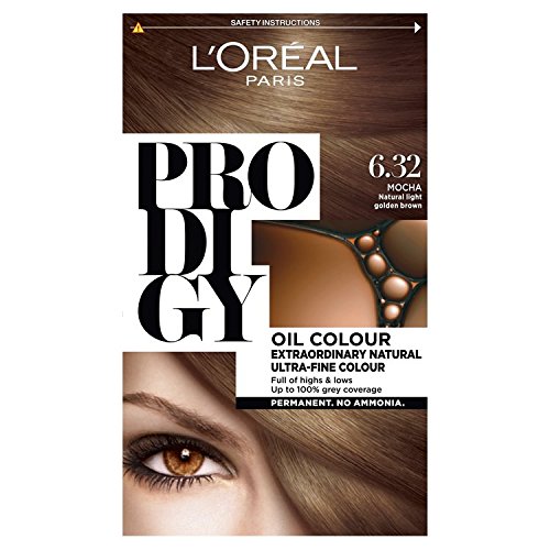 L'Oreal Prodigy 6.32 Mocca Natural Light Golden Brown Hair Dye