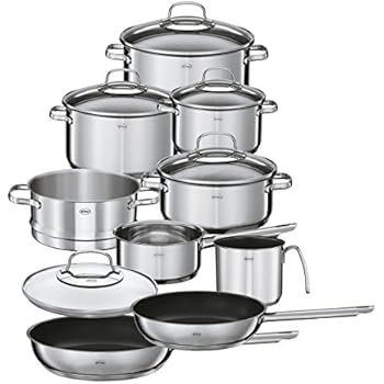 WMF Gourmet Plus 5-teilig Topf-Set, Edelstahl Rostfrei