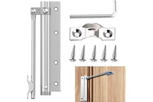 YUFANA Chiudiporta Leggeri in Lega Alluminio,Chiudiporta Leggeri Chiudiporta Molla Chiudiporta Regolabile con Viti per Porte Interne Leggere,Porte Ufficio,Porte Camerette(Larghezza Porta 50-70 cm)