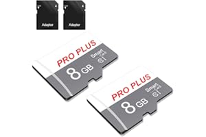 BLIKSEM 2 Pack Tarjeta De Memoria 8GB con Adaptador SD, Tarjeta De Memoria De Alta Velocidad, UHS-I C10 A1, Tarjeta TF para Tablet/Móvil/Fotocámara/Audio del Coche/Consola De Juegos (TF183 8GB)