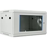 Koscom Connect Netzwerkschrank I Serverschrank 19 Zoll I Wandmontage I 450 mm Tiefe I 600 x 450 x 369 mm I voll montiert I ab