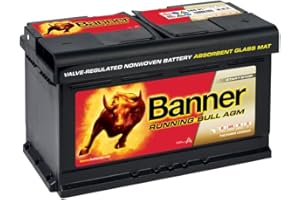 Banner 58001 Running Bull Leakproof Battery, 110Agm, 31cm x 17.5cm x 19cm, 12V
