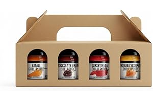 CHILLI MASH CO. World's Hottest Chilli Challenge Gift Box Set 2023 Edition | 4 Extreme Heat Levels | Unbeatable Festive Gift for Chilli Lovers | Heat Ratings up to 6.4 Million SHU | The Ultimate Spice Game