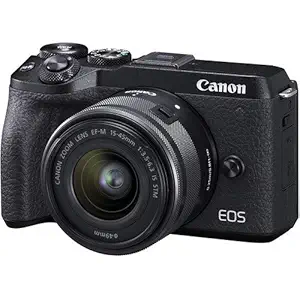 Canon EOS M6 Mark II 32.5MP + EF-M 15-45mm f/3.5-6.3 is STM Lens