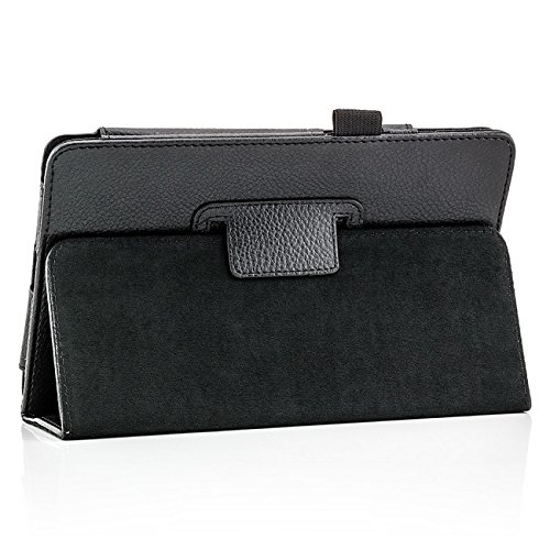 Saxonia Acer Iconia Tab B1-A71 Hülle Case Tablet Tasche Schutzhülle Cover Premium Qualität mit Standfunktion Schwarz - 2