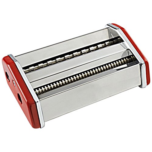 Sentik 3 in 1 Edelstahl Pasta Lasagne Spaghetti Tagliatelle Maker Maschine Cutter rot - 3