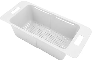 Culnflun Cestello Per Congelatore Bianco, Retrattile 40~52cm, Capacità Di Carico15~25kg, Contenitore E Organizzatore Per Congelatore Profondo, Adatto Alla Maggior Parte Delle Cucine