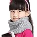 iikids®Unisex Girls/Boys Collar Scarf Loops Babies Knitted Wool Neckerchief Kids Winter Neck Warmers/Headgear(Circumference 52/Width 28cm)