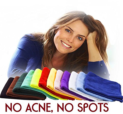 2 x Microfibre Face Cloths Dermal Grade Microdermabrasion Exfoliating Hydrating Facecloths - ACNE, SPOTS, BLACKHEADS, BLEMISHES, PIMPLES, WRINKLES, STRETCHMARKS, SCARS, MAKEUP ERASER, MAKE UP REMOVER, - exclusively by JACADALE®