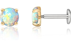 limerencia 2 Piezas Piercing Titanio Oreja, 18G Médico Pendientes Titanio Hipoalergénicos Rosca Interna, para Mujer Hombre Niña Cartílago Labret Nariz Helix Tragus.