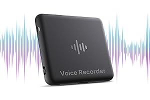 Voice Activated Recorder with App, iZYREC Recording device with 480 Hours Recording Capacity Small Recording Devices Audio Recorder (Charcoal)