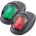 Acelane Boat Navigation Lights LED Boat Bow Light Red & Green Sidelights 12V IP65 Waterproof Marine Boat Accessories for Pontoon, Skeeter, Power Boat, Fishing Boat, Skiff