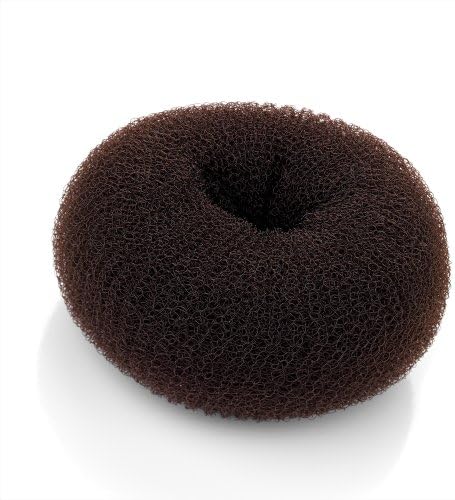 9cm Medium Dark Brown Bun Ring Shaper Hair Former Doughnut Donut