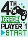 Produktbild 4th Grade Player 1 Start Wide Rule Composition Notebook For Boys Video Games: Handwriting Paper Composition Book For Boys - Cute Video Game ... (Video Game Composition Notebooks For Boys)